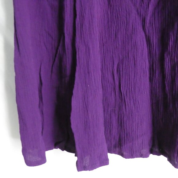 LAURA SCOTT | large | Textured Purple Skirt | 100% Recycled Bottle Material - Picture 8 of 16
